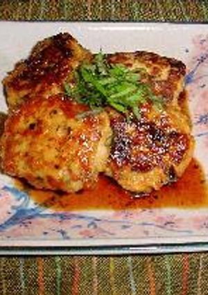 とりつくねのあまからハンバーグ-レシピのメイン写真