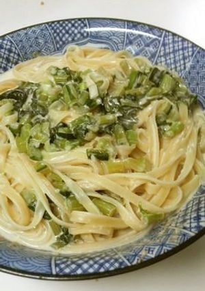 野沢菜の和風味噌チーズクリームパスタ☆-レシピのメイン写真