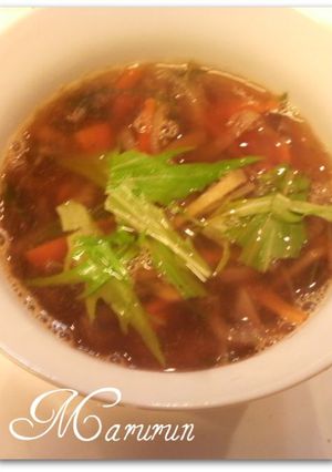 水菜の☆生姜とろみスープ-レシピのメイン写真