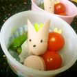 キャラ弁♪おさかなのソーセージでウサギ♪