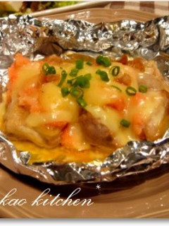 *鶏とたらこチーズのホイル焼き*-レシピのメイン写真