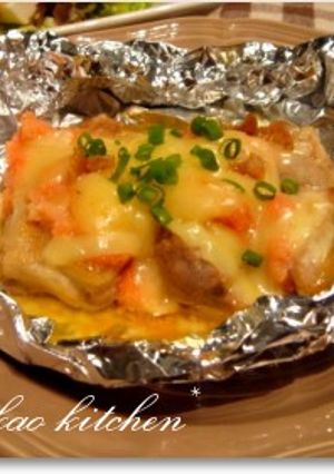 *鶏とたらこチーズのホイル焼き*-レシピのメイン写真