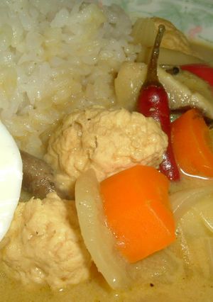 まろやか”豆乳”鶏団子グリーンカレー-レシピのメイン写真