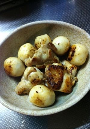 鶏もも肉と里芋の柚子胡椒炒め-レシピのメイン写真
