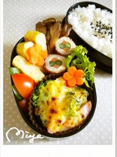お弁当♢魚肉ソーセージの味噌マヨグラタン-レシピのメイン写真