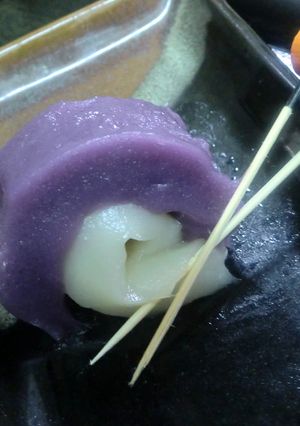ちから餅と紅芋餅のシリコンスチーマー蒸し-レシピのメイン写真