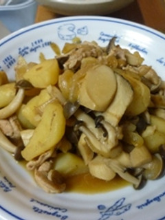 きのこ肉じゃが-レシピのメイン写真
