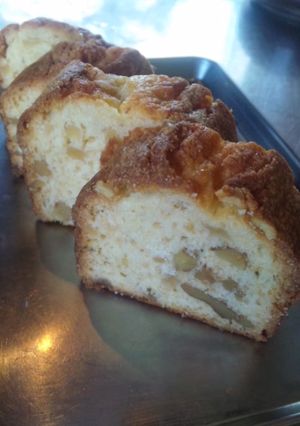 リンゴとクルミのしっとりパウンドケーキ-レシピのメイン写真