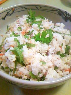 アジの干物と梅干しの混ぜご飯-レシピのメイン写真