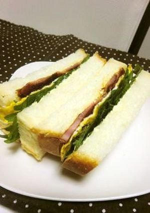 ちょっと和風？なハムサンド。-レシピのメイン写真
