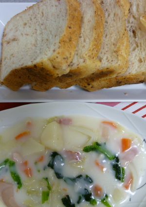 HBでカリカリベーコンフランス♪-レシピのメイン写真