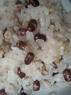 雑穀米と小豆おこわ 炊飯器で超簡単!-レシピのメイン写真
