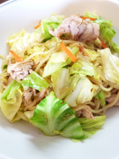 野菜たっぷり塩ヤキソバ(*^-゚)v-レシピのメイン写真