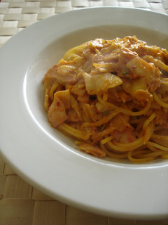 キムチの豆乳パスタ-レシピのメイン写真
