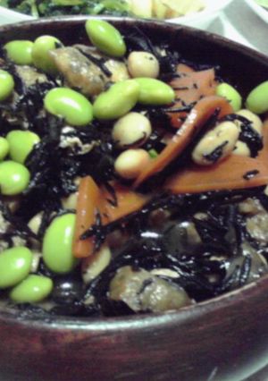 彩りきれいなひじき煮-レシピのメイン写真