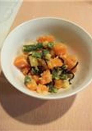 【簡単】彩りゆで野菜と塩こんぶ☆-レシピのメイン写真