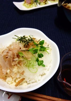 大根おろし+長いも少々であっさりごはん-レシピのメイン写真