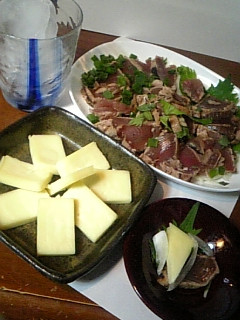 明治スマートチーズ 鰹のたたきとあわせて-レシピのメイン写真