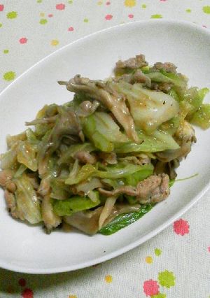 ご飯が進む☆キャベツと豚の中華旨煮♪-レシピのメイン写真
