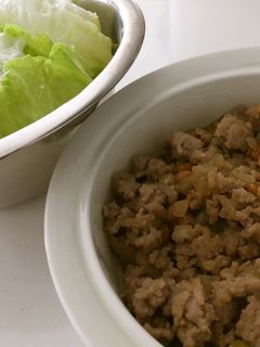 ♡甘辛そぼろのレタス包み♡-レシピのメイン写真