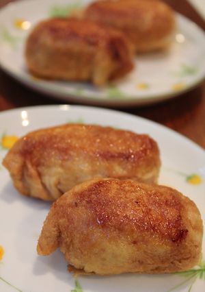 油揚げで簡単☆肉巻きおにぎりもどき-レシピのメイン写真
