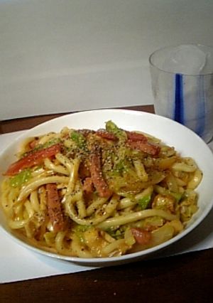 明治スマートチーズ　チーズ和え焼きうどん-レシピのメイン写真
