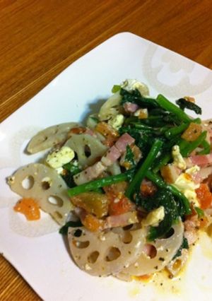 シンプルなのにカフェ風＊れんこんサラダ-レシピのメイン写真