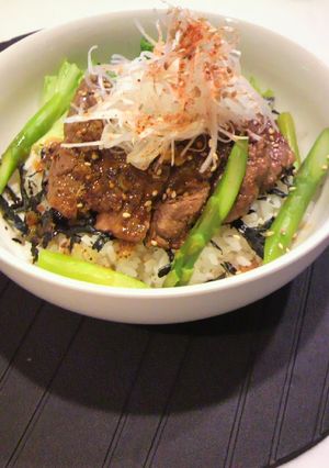*旦那の簡単ステーキ丼*-レシピのメイン写真