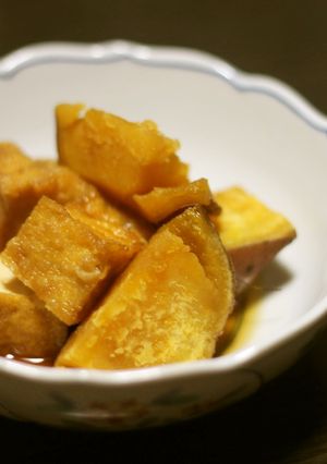 圧力鍋で☆さつまいもと厚揚げの甘辛煮-レシピのメイン写真