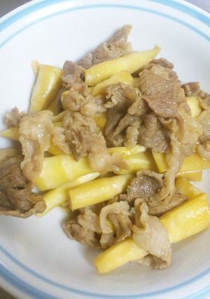 簡単☆筍と豚肉の甘しょうゆ炒め-レシピのメイン写真