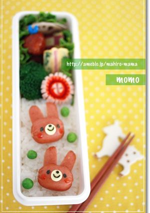キャラ弁☆コロコロウインナーうさぎちゃん-レシピのメイン写真