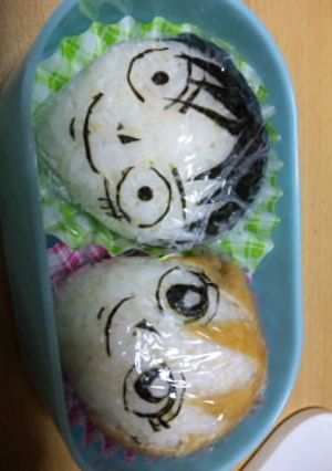 キャラ弁☆ワンピース☆ルフィ＆ナミ-レシピのメイン写真