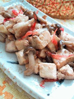 豆腐と鶏肉の桜えび炒め。-レシピのメイン写真