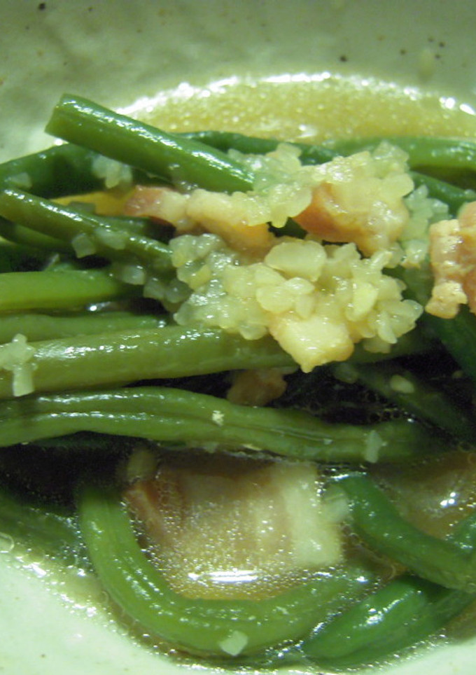 Minced Onionといんげんの煮物-レシピのメイン写真