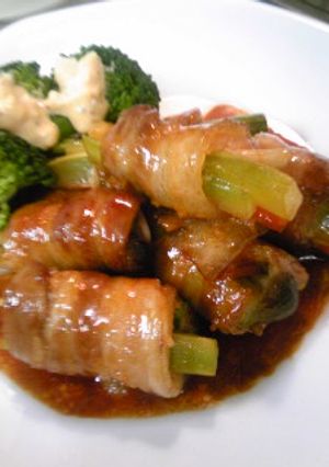ご飯がススム！野菜の肉巻き-レシピのメイン写真