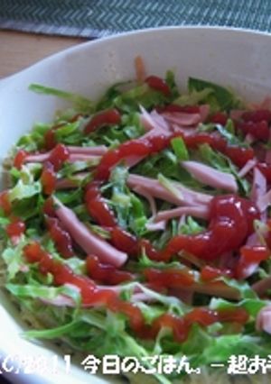 レンジできゃべ玉　魚肉ソーセージ入り♪-レシピのメイン写真