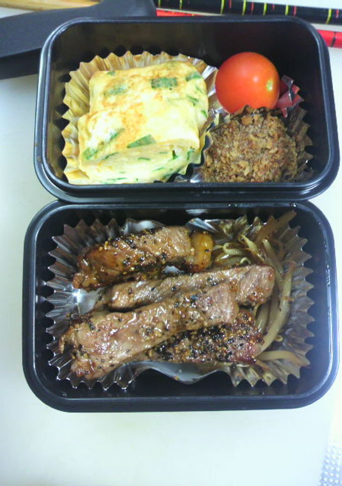 お弁当にネギとニラの卵焼き♪♪-レシピのメイン写真