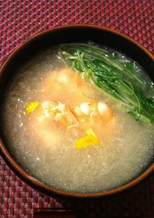 ゆず風味♥おろし大根とえびのお吸い物♥-レシピのメイン写真