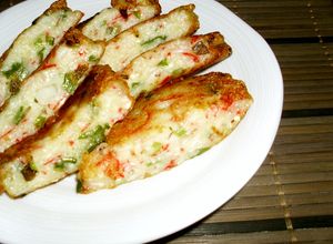 簡単！激安モチモチ豆腐（カニカマネギ）-レシピのメイン写真