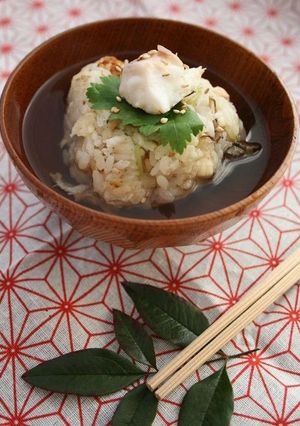 レンジで簡単一人分!料亭の鯛茶漬けのダシ-レシピのメイン写真