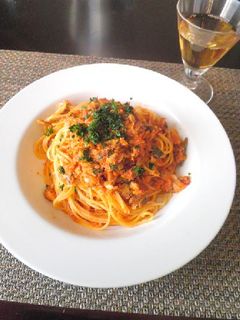鰯のトマトソースパスタ-レシピのメイン写真