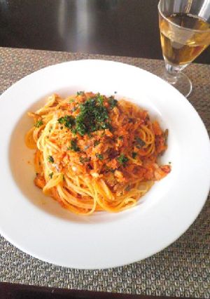 鰯のトマトソースパスタ-レシピのメイン写真
