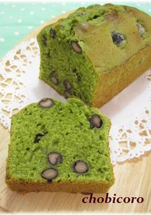 おせちの残りで☆黒豆抹茶ミルクパウンド-レシピのメイン写真