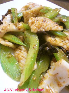 いかとセロリのXO醤炒め-レシピのメイン写真