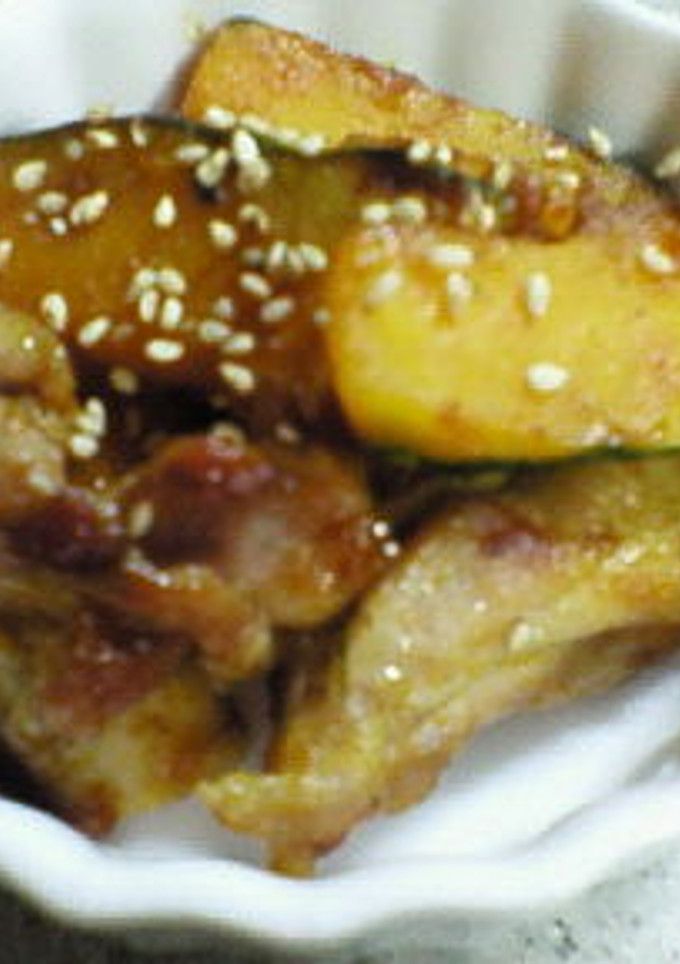 鶏肉とかぼちゃのカレー炒め-レシピのメイン写真