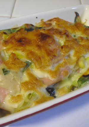 魚肉ソーセージと長ネギのグラタン風-レシピのメイン写真