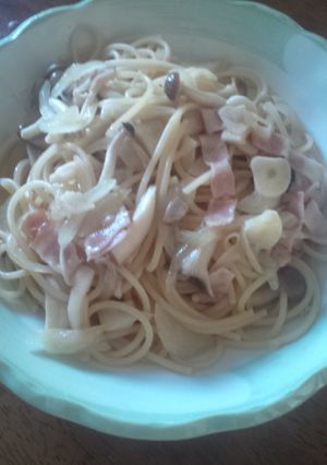 ベーコンときのこの和風パスタ♪♪-レシピのメイン写真