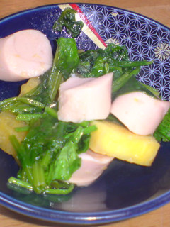 ほうれん草とさつまいもの煮物-レシピのメイン写真