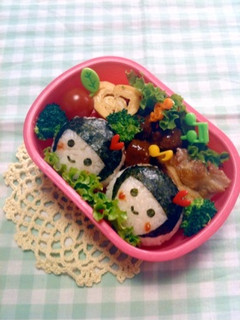 *キャラ弁* ふたごの女の子♡-レシピのメイン写真