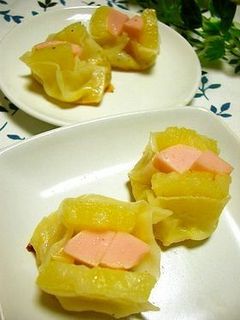 *おさかなソーセージとパインの二色餃子*-レシピのメイン写真